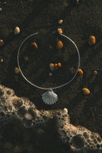 seashell sterling neck cuff