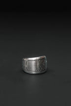 sterling hibiscus ring