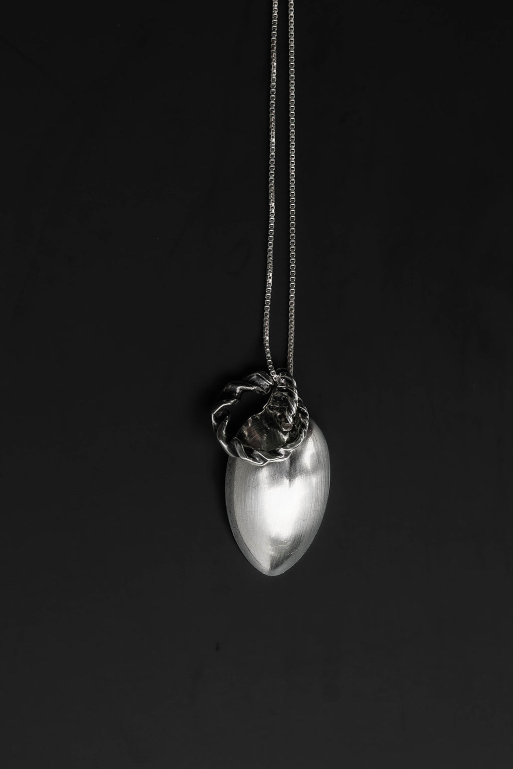 sterling spiral pendant necklace