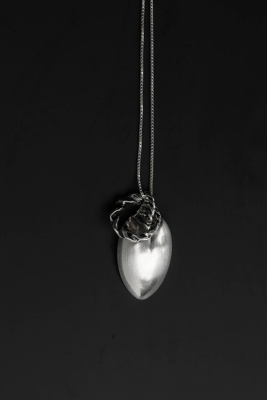 sterling spiral pendant necklace