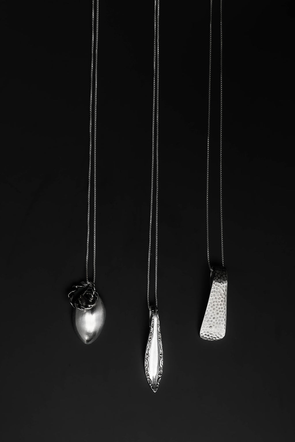 sterling spiral pendant necklace