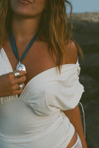 puka ribbon necklace