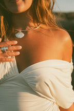 seashell sterling neck cuff