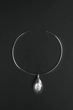 sand dollar sterling neck cuff