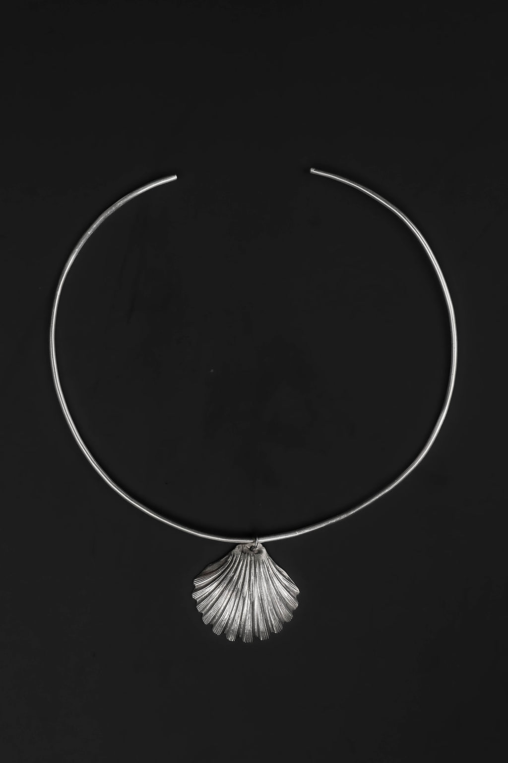 seashell sterling neck cuff
