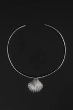 seashell sterling neck cuff