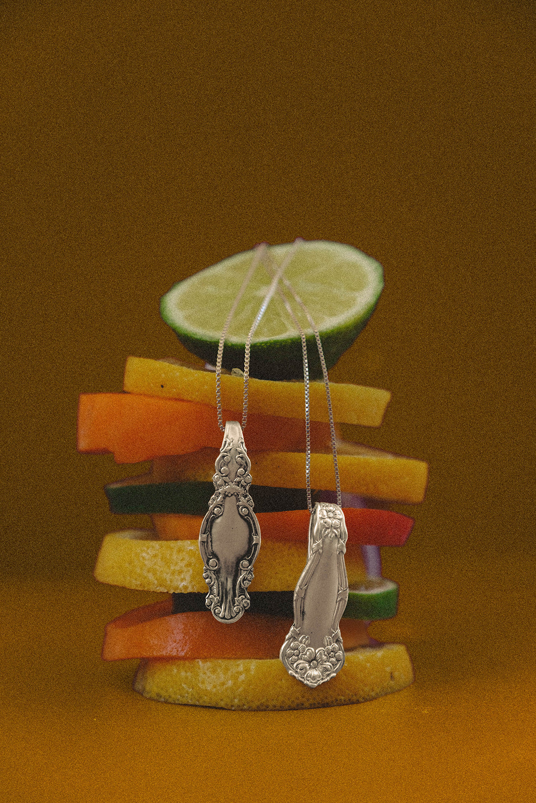 spoon charm necklace
