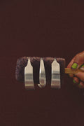 organic silver cuff